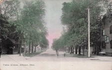 Alliance OH Ohio Union Avenue Early 1900s to Luckey Ohio Vtg Postcard 24A picture