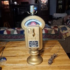 Vintage DUNCAN Original Working Coin Operated Parking Meter Table Lamp picture