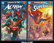 ACTION COMICS #1051 SUPERMAN #1 (2023) MAIN CVR SET DAWN OF DC JAMES GUNN 9.4 NM picture
