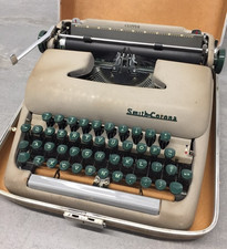 Vintage Smith Corona Sterling Portable Typewriter with Case picture