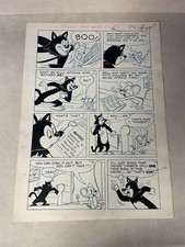 PAUL TERRY'S #105 original comic art LITTLE ROQUEFORT PERCY haunted house 1953 picture