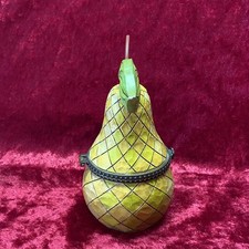 Jim Shore Golden Pear Hinged 4.5