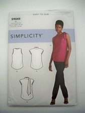 Simplicity S9045 Sewing Pattern Misses Top Size 14-22 Uncut FF Easy Sew Plus picture