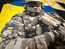 Ukrainian Army A.Z.O FLAG Banner Uniform Cover Chevron Patches Boots Jacket Cap picture