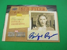 Marvel Agent Carter Bridget Regan Auto Card SSR-BR 2018 Upper Deck picture