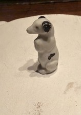 Antique Sonneberg Germany Bisque Figurine Hertwig Dog Putz Mini picture