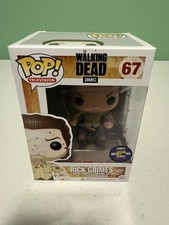 Funko Pop Television The Walking Dead Rick Grimes #67 SDCC Bloody W/ Protector picture