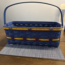 RARE Longaberger 2011 Crayola Festival Basket,  Signed by Wendy & Larry picture