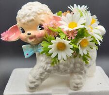 Vintage Rubens Sheep Lamb Planter 333 Baby Nursery Japan Kitsch MCM picture