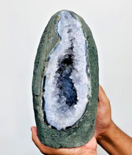 Large 10.5LBS Amethyst Crystal Geode Dark Amethyst Purple Crystal Cluster 9inch picture