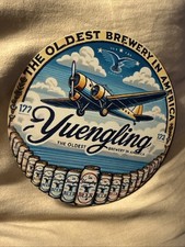 Awesome YUENGLING-Oldest Brewery In America W/variety Cans Of Beer Tin 7.8”x7.8” picture