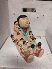 VINTAGE SIGNED Cleo Teissedre Hopi Storyteller Figurine 1986 Rare Hopi Pottery  picture