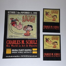 2006 Charles M. Schulz Peanuts Exhibition Poster Set Lucy Charlie Brown picture