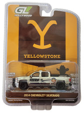 GreenLight Super Chrome Chase 2014 Silverado The Yellowstone Broken Rock Police picture