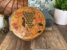 Shabby Coasters Set Vintage 6 Lacquered Paper Mache Highmount Alcohol Proof MCM picture
