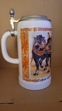 Disney Germany Oktoberfest München 1910 Beer Stein Lidded Ceramic Mug 1L Vintage picture