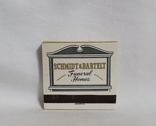 Vintage Schmidt & Bartelt Funeral Home Wisconsin Matchbook Advertising Full picture