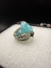 Rare Neon Blue Borcarite Crystals on Matrix (Thumbnail) - Charcas, Mexico picture