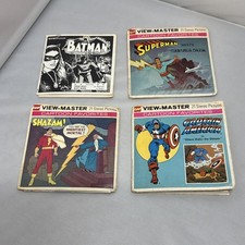 GAF View-Master Superhero Lot Batman Superman Captain America Shazam DC Marvel picture
