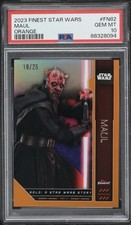 2023 Topps Finest Star Wars Darth Maul Orange /25 PSA 10 Gem Mint SP picture