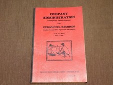 VINTAGE WWII 1943 COMPANY ADMINISTRATION SUPPLY MESS PERSONNEL RECORDS BOOK picture
