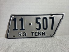 Vintage 1953 Tennessee License Plate - MONTGOMERY COUNTY - REPAINTED picture