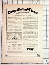 TRW Conversation Pieces Magazine Ad 1972 Pioneer 10 Coal Pollution Ephemera picture