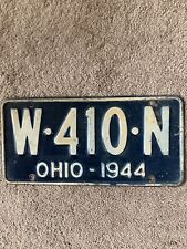 1944 Ohio License Plate - W 410 N - Nice Oldie picture