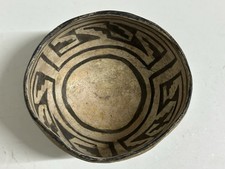 AMAZING BLACK & WHITE SOUTHWEST POTTERY BOWL / POT ANASAZI HOHOKAM MIMBRES picture