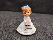 Vintage January Birthday Girl Figurine Napco Napcoware Bone China picture