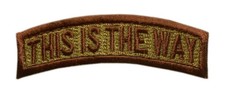 This Way Mando Rocker Tab Patch [Hook Fastener -MS2] picture