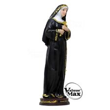 Saint Rita of Cascia Resin Statue 12 Inch Multicolor Catholic Figurine by moicla picture