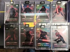 2024 Topps Chrome Black 25 Years Of Darth Maul Lot Of 8 Encased picture
