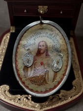 Beautiful Antique Catholic Pendant Crucifix Medals Unique Prayer Cross Pendant picture