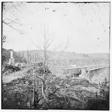Photo:Washington DC Chain Bridge 1860s Potomac River Bridge View picture