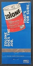 30 Strike Matchbook Cover - Zolone Insecticide Vintage picture