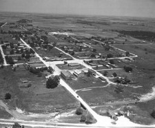 Aerial view of Springtown, Texas OLD PHOTO picture