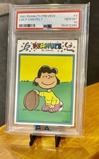 PSA 10 Rare Lucy Van Pelt Character Card 1991 Peanuts Preview #3 Schulz Art picture