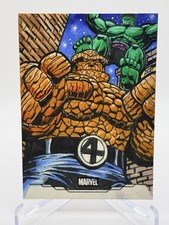 2026 Topps Marvel Chrome BLACK FOIL 1/1 -Hulk Vs The Thing - Chris Meeks Sketch picture