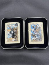 RARE WINDPROOF LIGHTER ZIPPO  CANADA GEESE  & PINTAIL DUCK SERIOUS - UNFIRED picture
