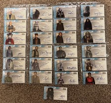 2002 Topps Star Wars Attack Clones Widevision Autographs 25 Cards Complete -Oz picture