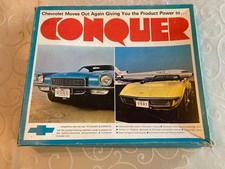 Vintage 1970 Chevy Camaro Corvette CONQUER Dealer Sales Training Kit Promo picture