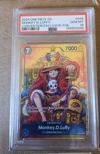 Bandai One Piece 2024 EN Monkey D. Luffy #043 Convention Exclusive Foil PSA 10 picture