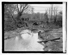 Photo:April 1923 Flood Unidentified Location Flood Damage Stream Bridge picture