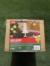 Gemmy 4ft Animated Cindy Lou Who Christmas Dr. Seuss Musical Animatronic Grinch picture