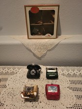 Kurt Adler Early Years Glass Ornaments Telephone TV Record Player Typewriter Lot picture