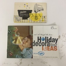 Vintage John Oster Advertising Ephemera Mixer Manuel Holiday Decor Ideas Lot 2 picture