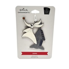 HALLMARK Flat Metal Ornament ZERO Ghost Dog The Nightmare Before Christmas -New. picture
