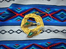 Vtg 1990s Spurs & Lasso Christmas Ornament RUSTIC Western Tex-Mex Farmhouse picture