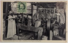 Cuba Postcard Primitive Sugar Cane Mill Trapiche Machine Santiago De Cuba picture